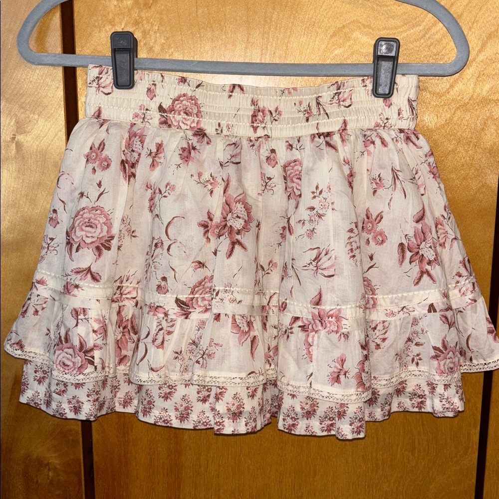 A&F High Rise Lace-Trim Ruffle Mini Skort XS - Picture 5 of 5